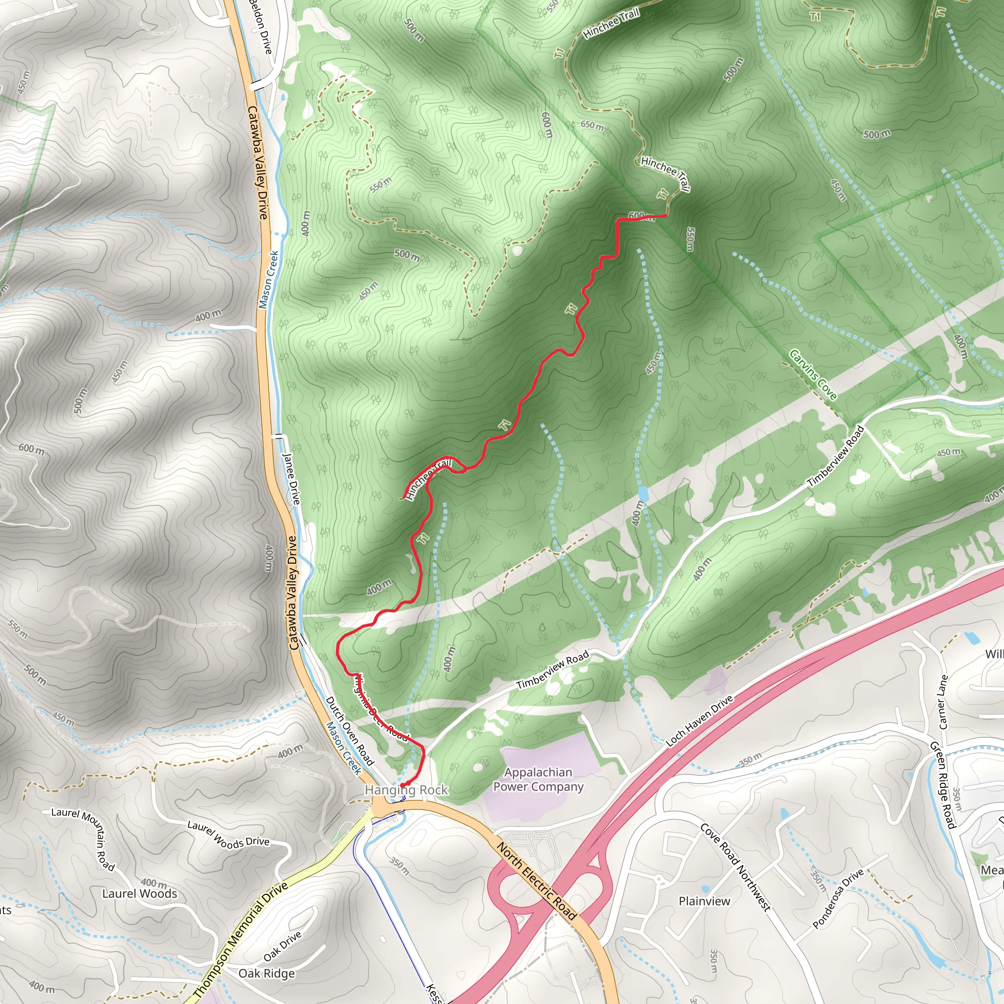 Virginia Deep Road Walk mobile static map