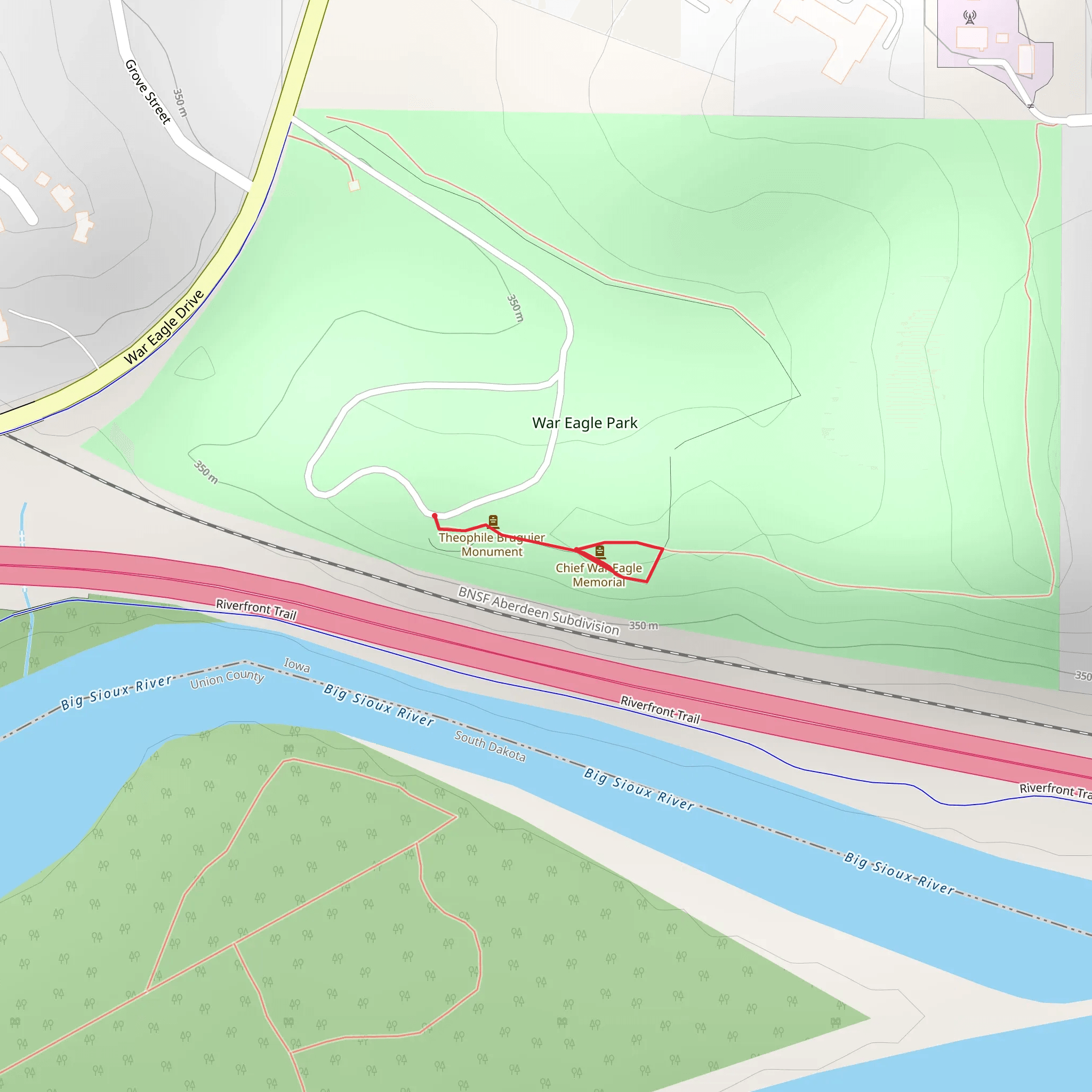 West 4th Street mobile static map