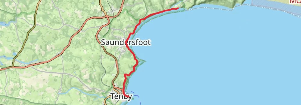 Wales Coast Path stage 55 Map
