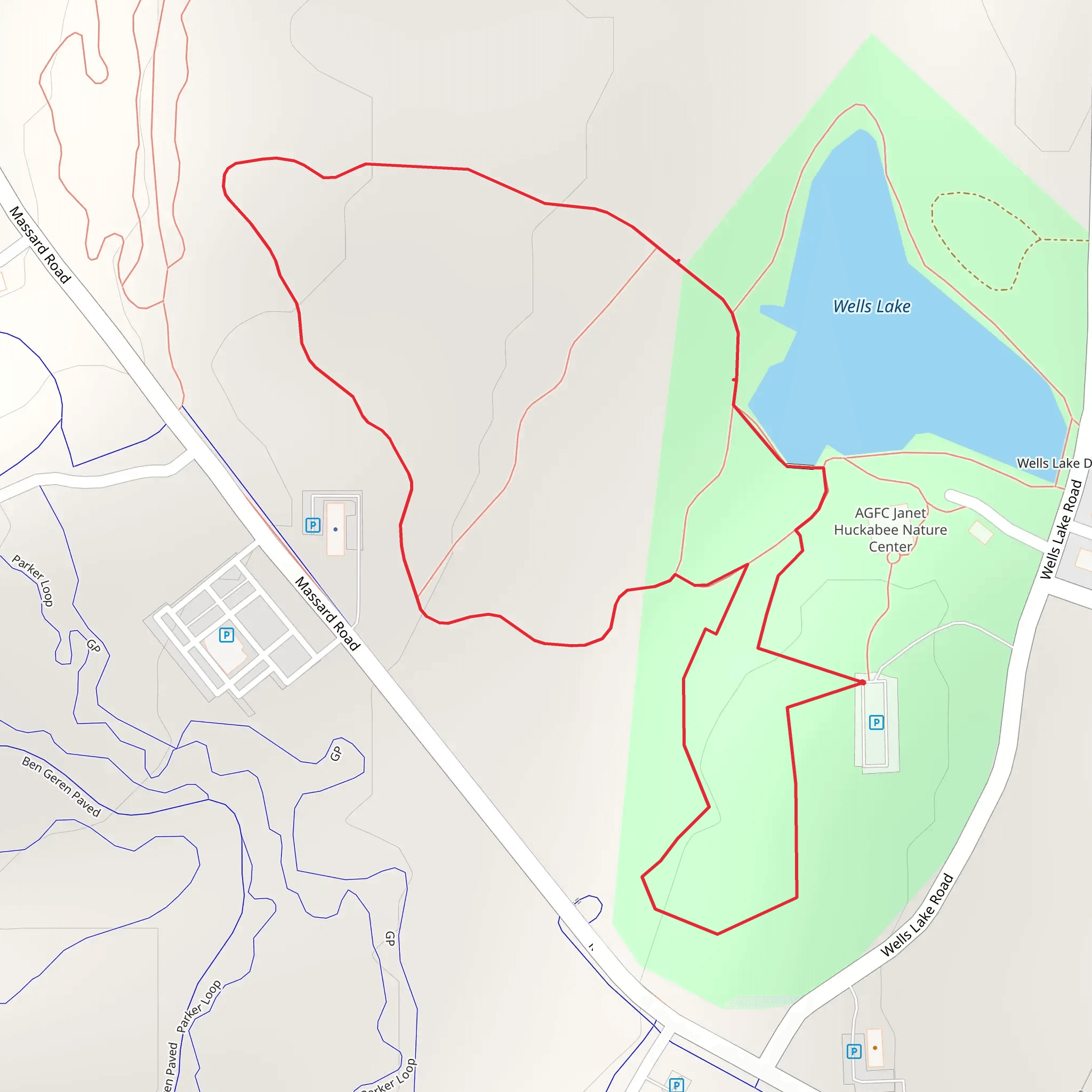 Upland - Field and Forest Loop Trail mobile static map