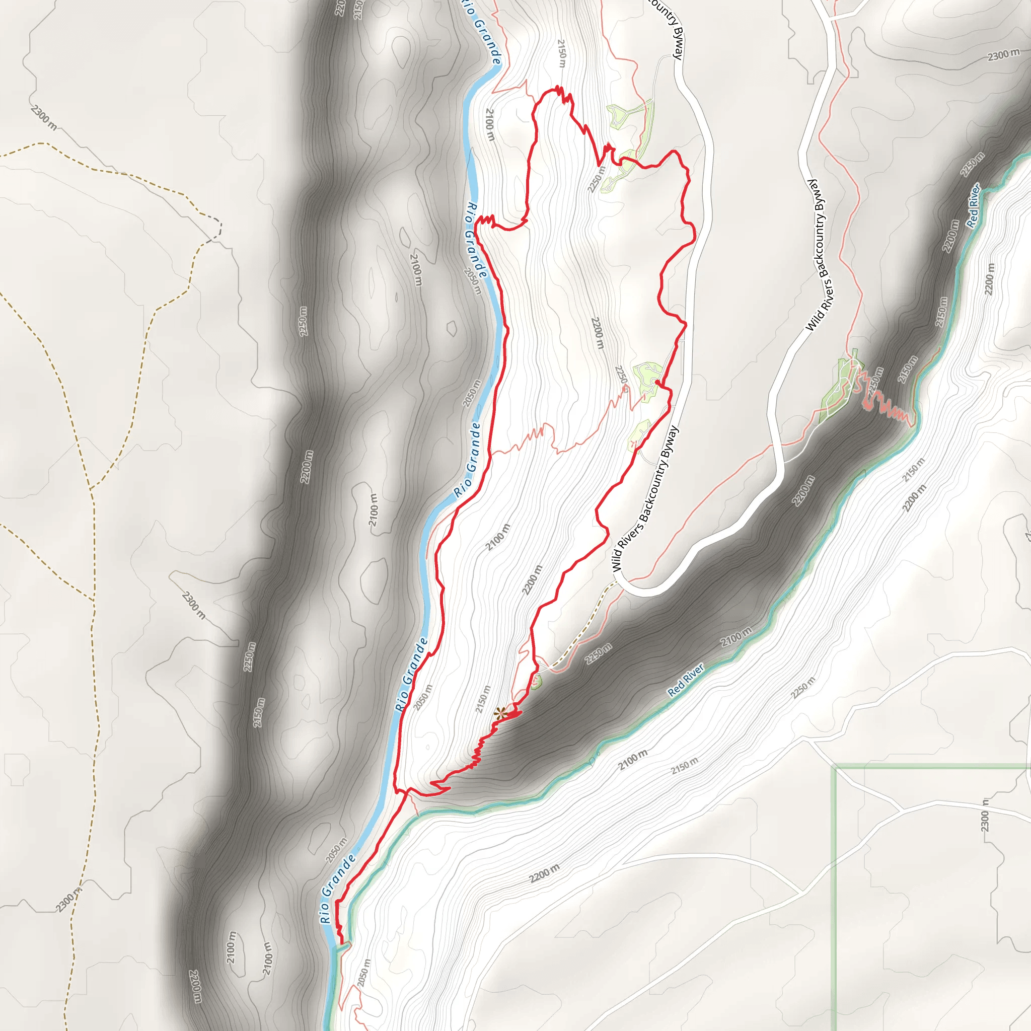 Rio Grande River Loop mobile static map