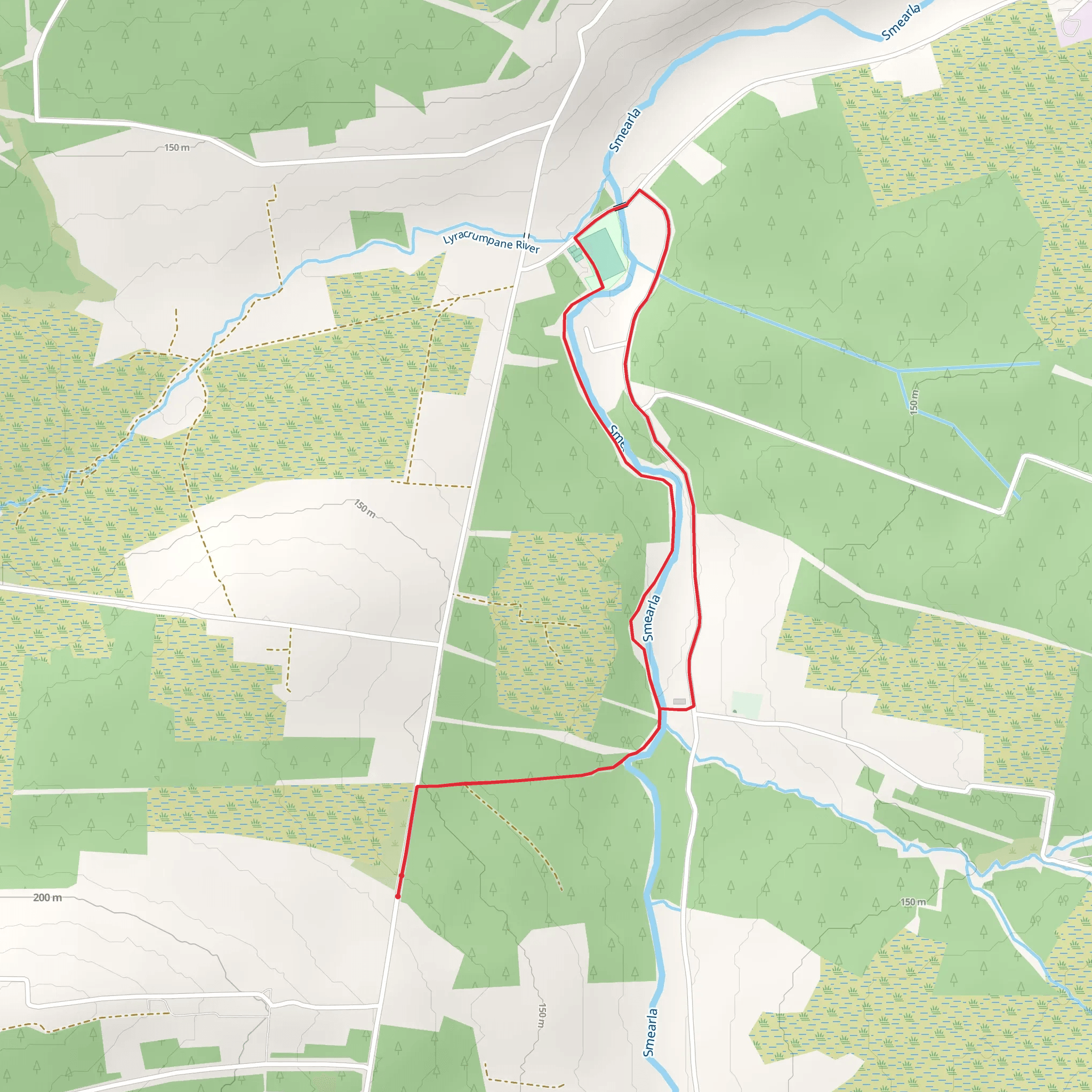 Lyracrompane Mass Path mobile static map