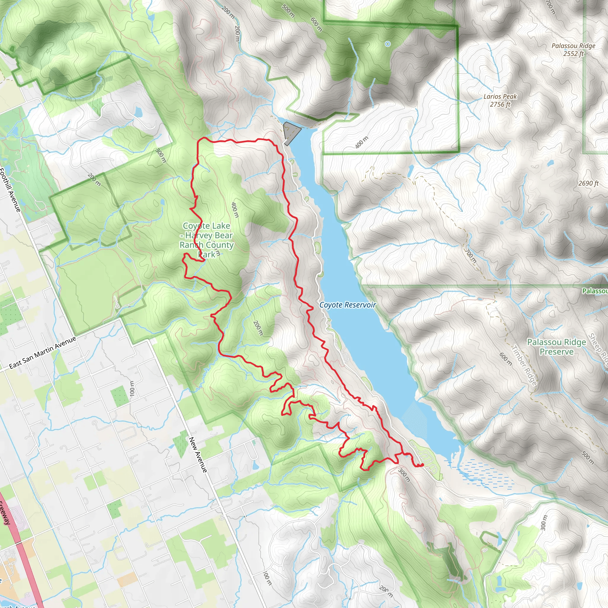 Gaviota - Valley Oak Loop Trail mobile static map