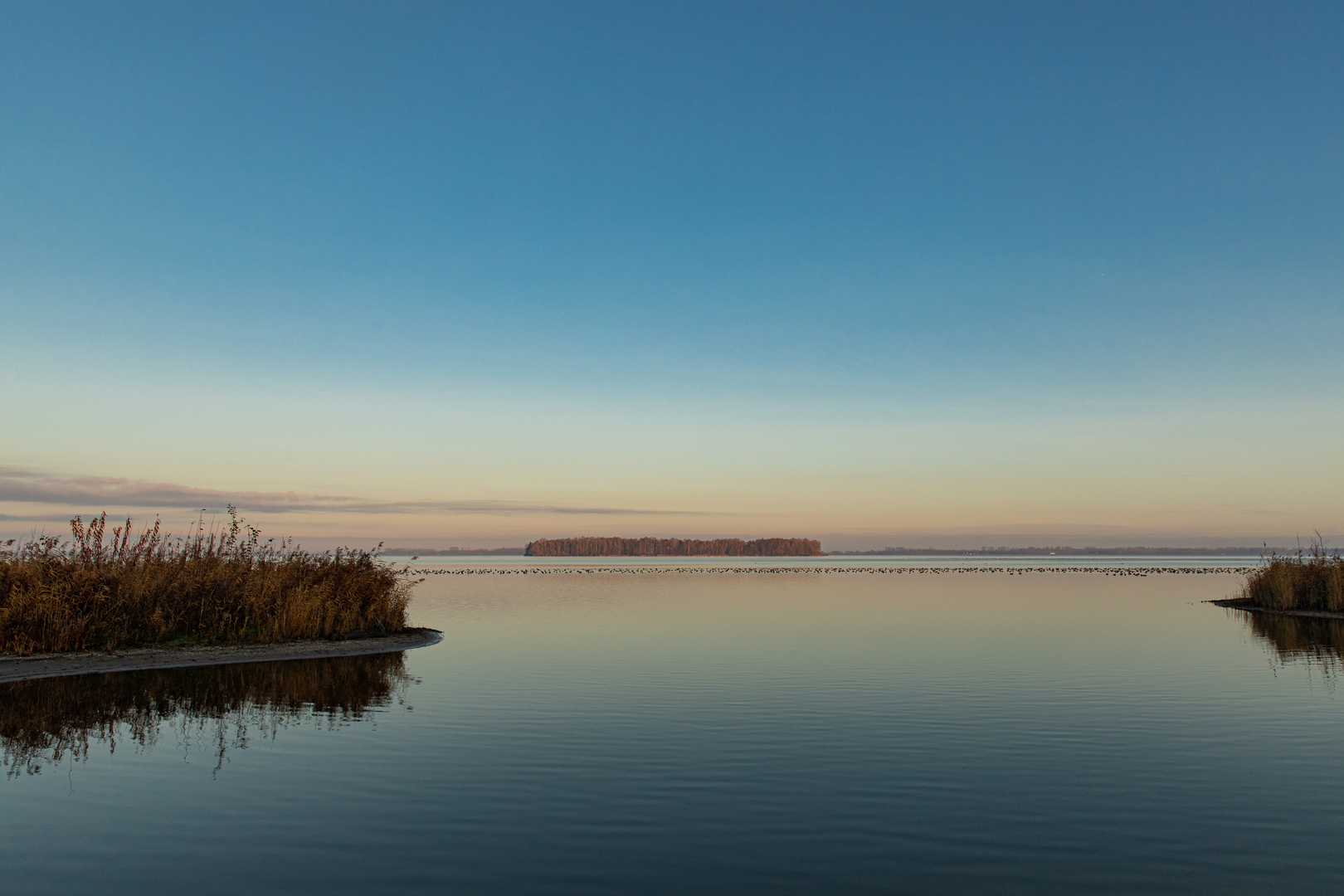 An image depicting the trail Elburg to Harderhaven via Bremerbergdijk and Harderdijk and its surrounding area.