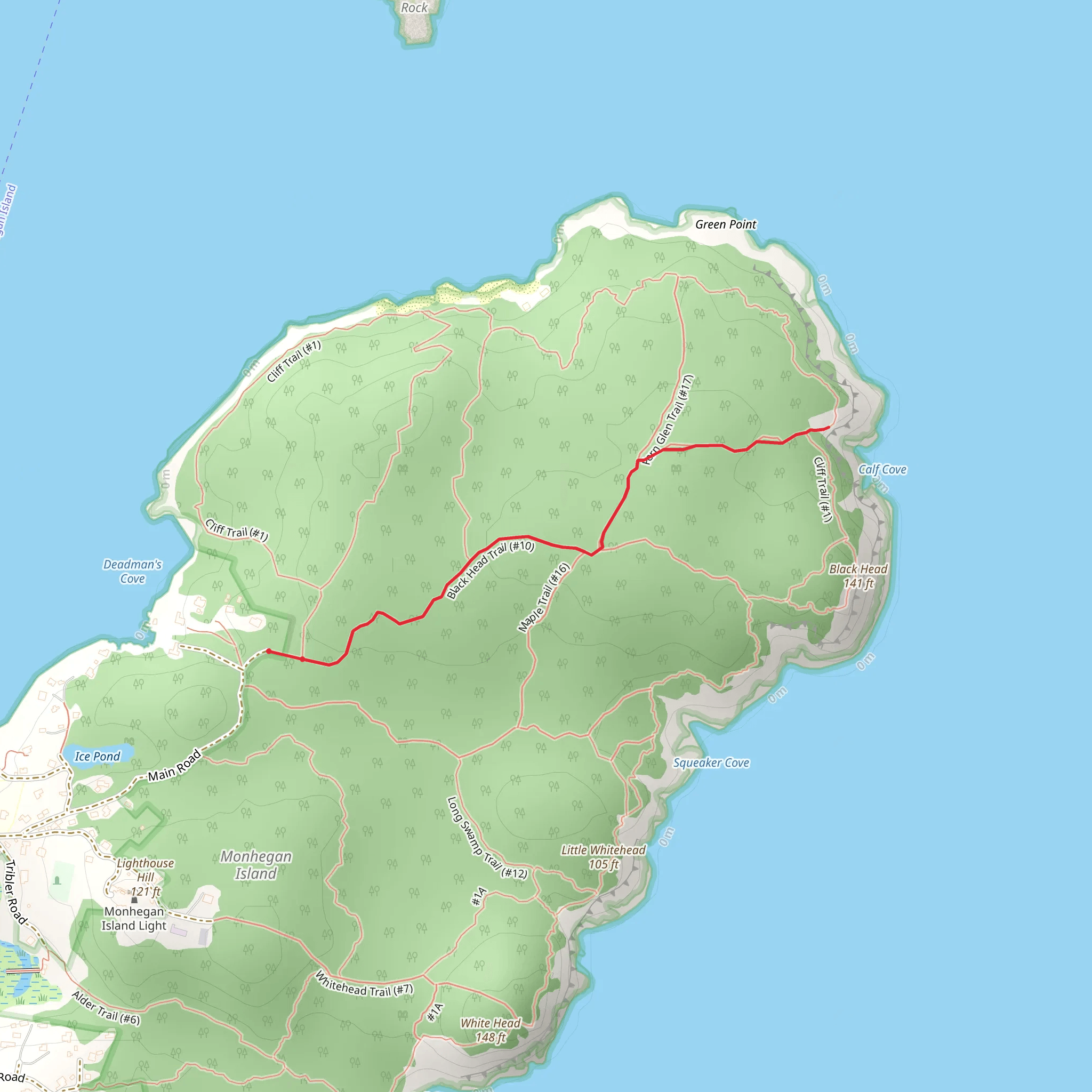 Calf Cove via Black Head Trail mobile static map