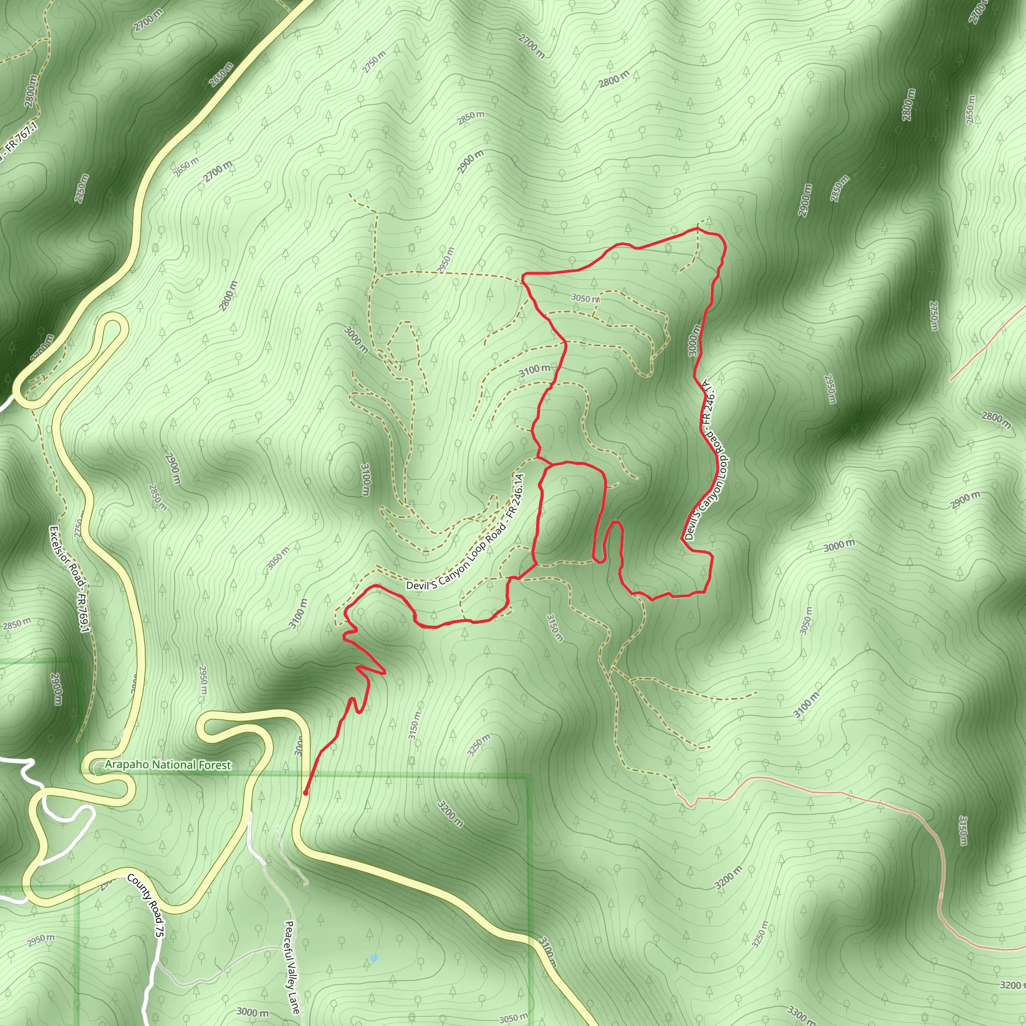 Colorado Hwy Loop mobile static map