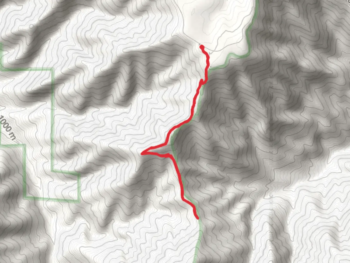 An image depicting the trail Western Rim Trail Out and Back and its surrounding area.