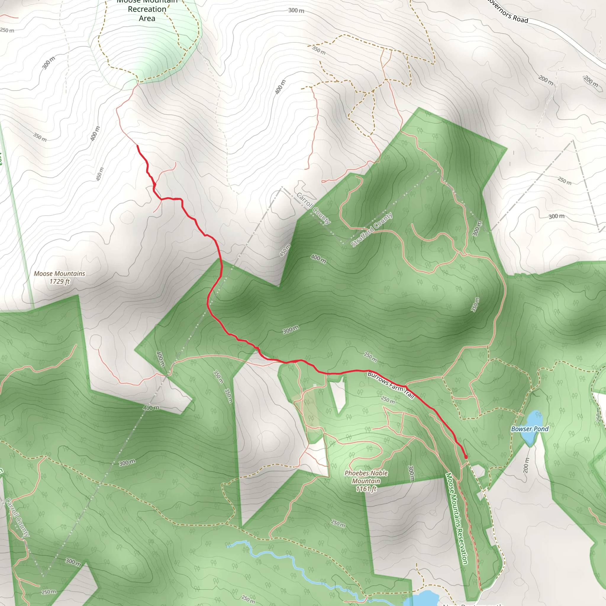 Old Burrows Farm mobile static map