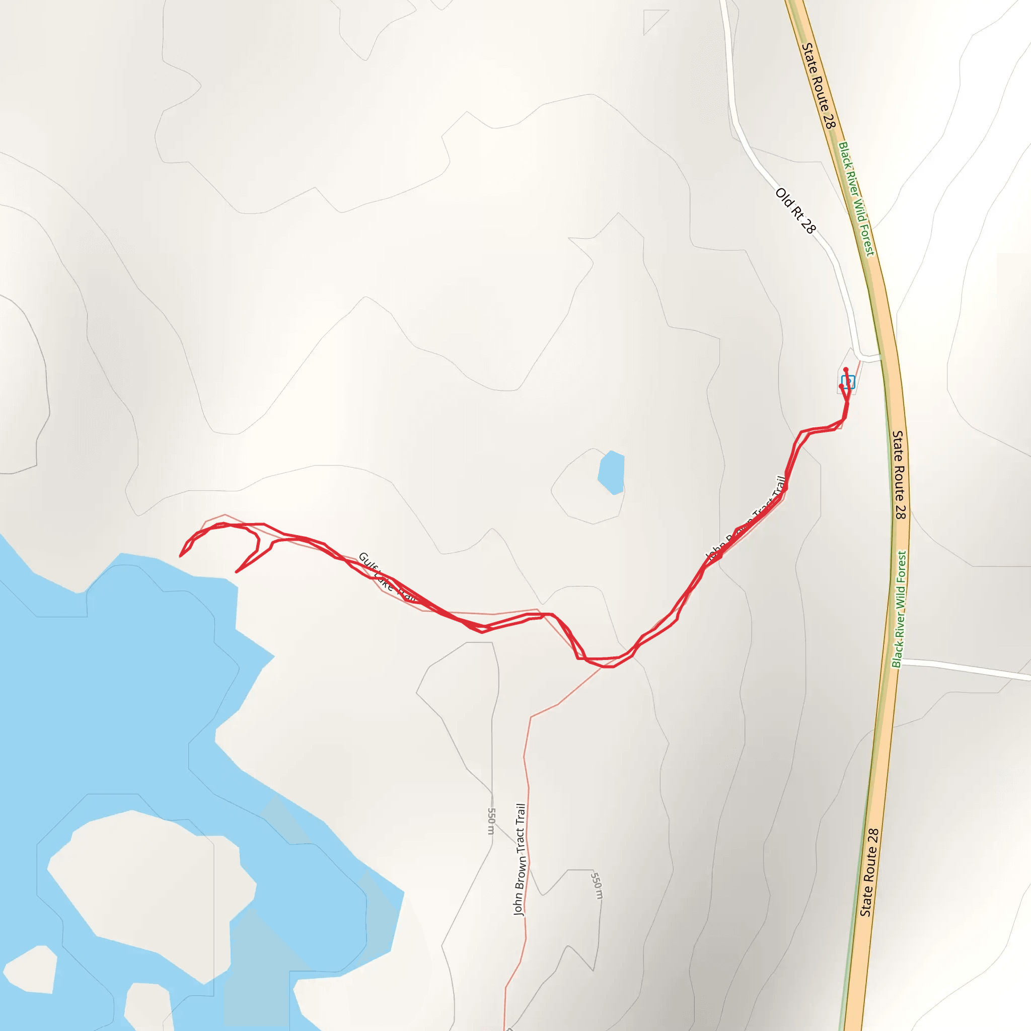 Gull Lake View Trail mobile static map