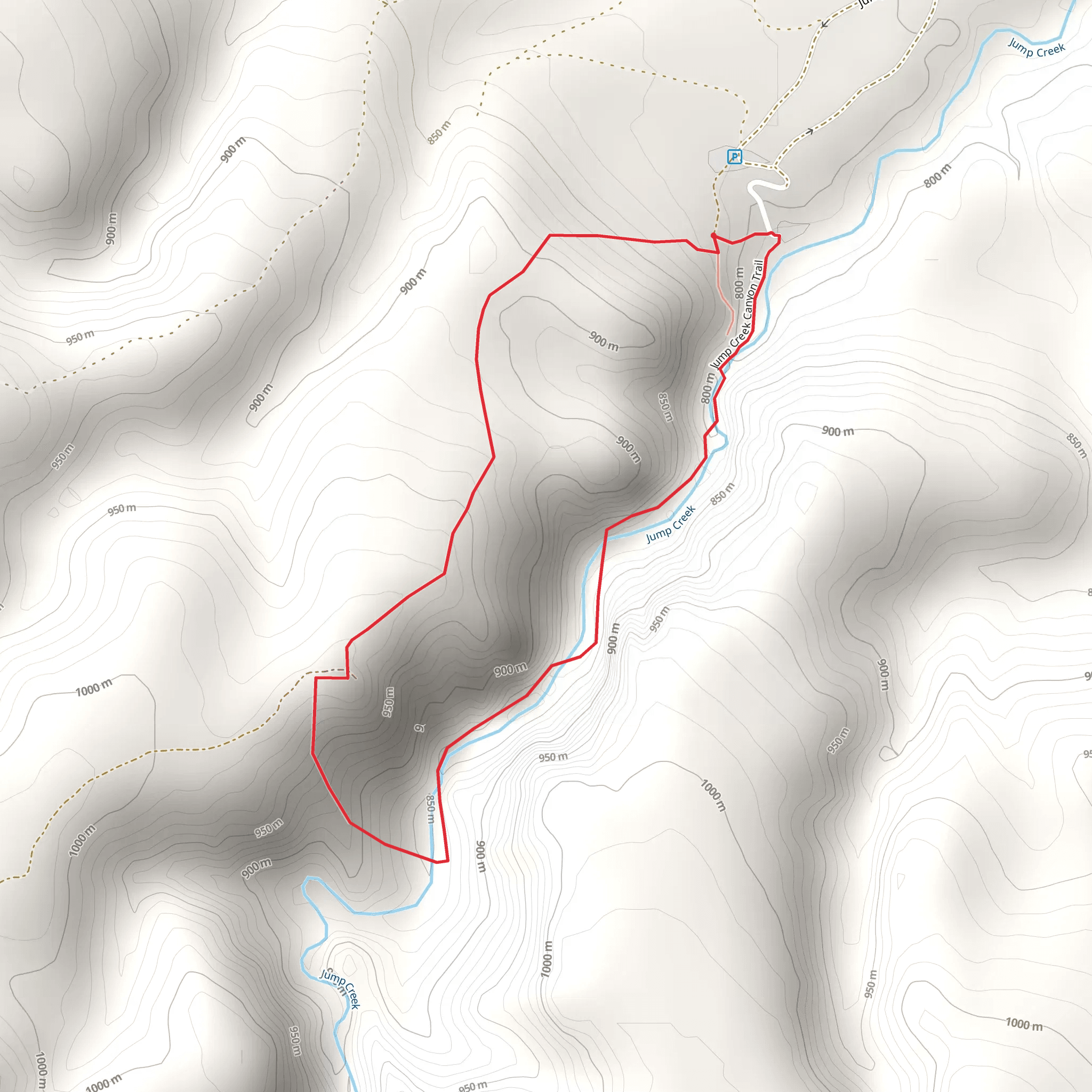Jump Falls Loop mobile static map