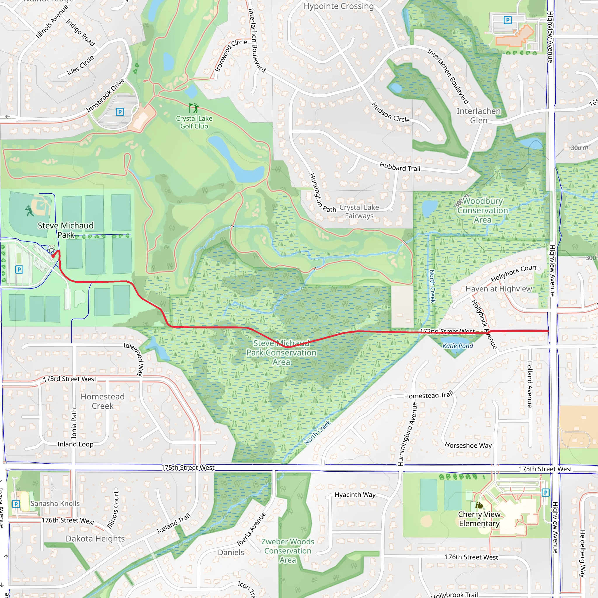 Steve Michaud Park Conservation Area Walk mobile static map