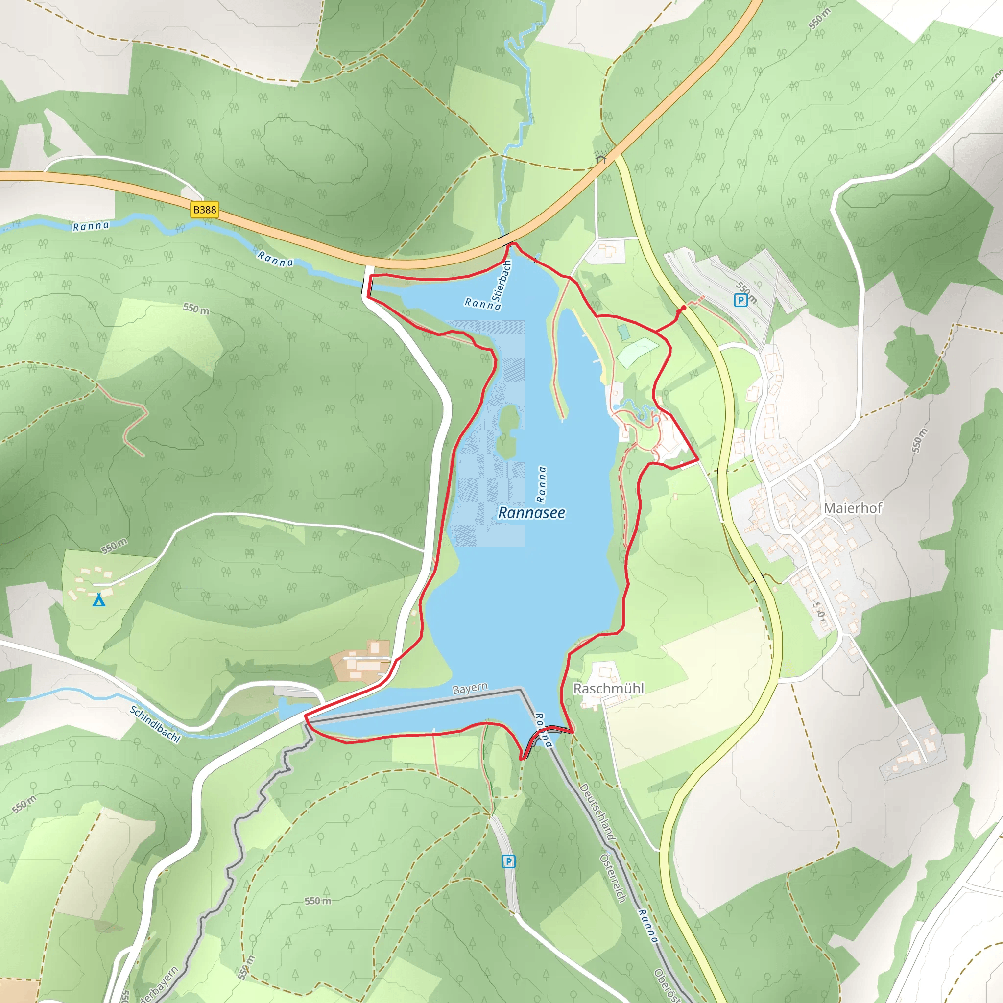Rannasee Loop via Seerundweg Rannasee mobile static map