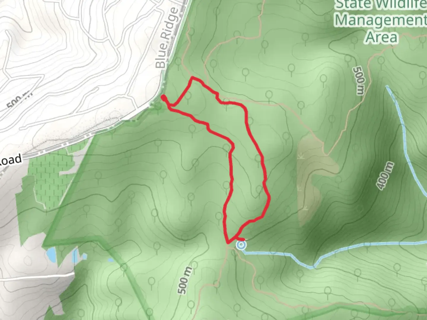 An image depicting the trail Appalachian Trail and ted Lake Loop Trail and its surrounding area.