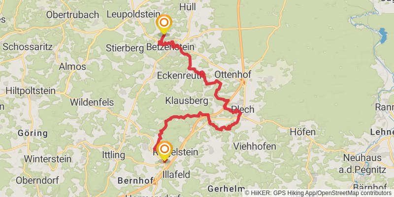 Fränkischer Gebirgsweg stage 21 Map