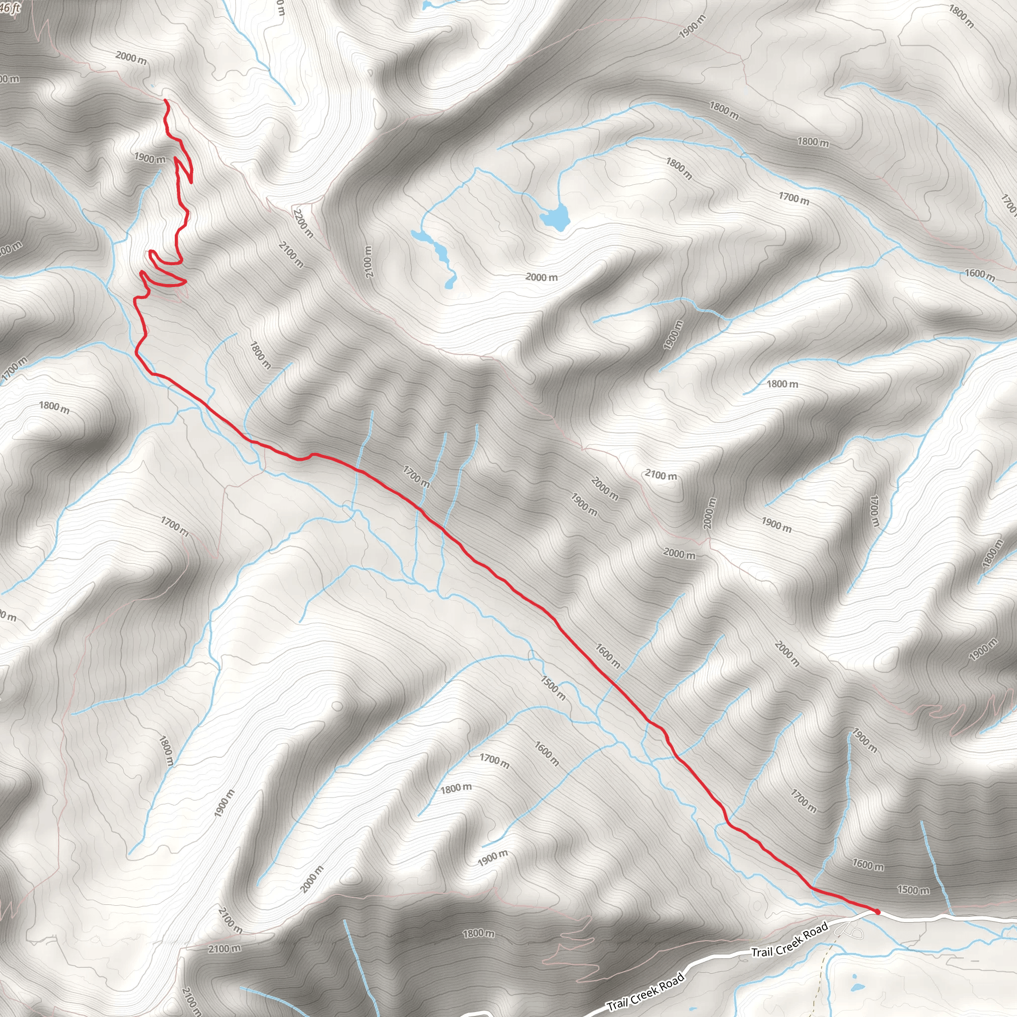 Tuchuck Creek Trail mobile static map