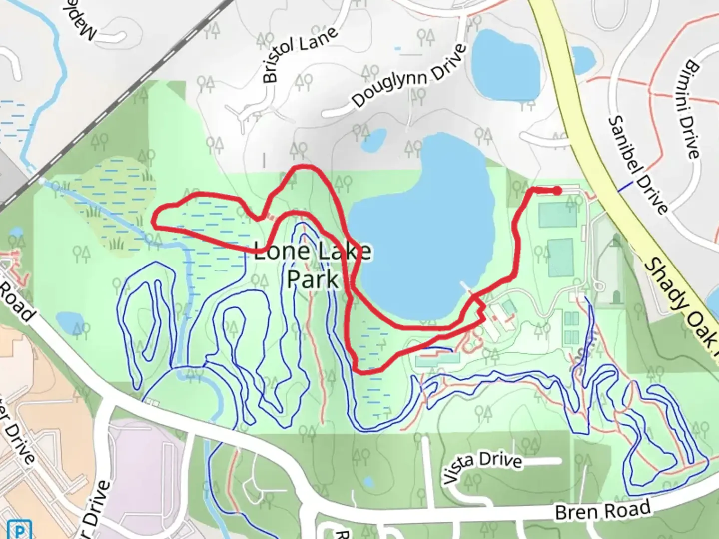 An image depicting the trail Big Hill - Lone Lake Loop Trail and its surrounding area.