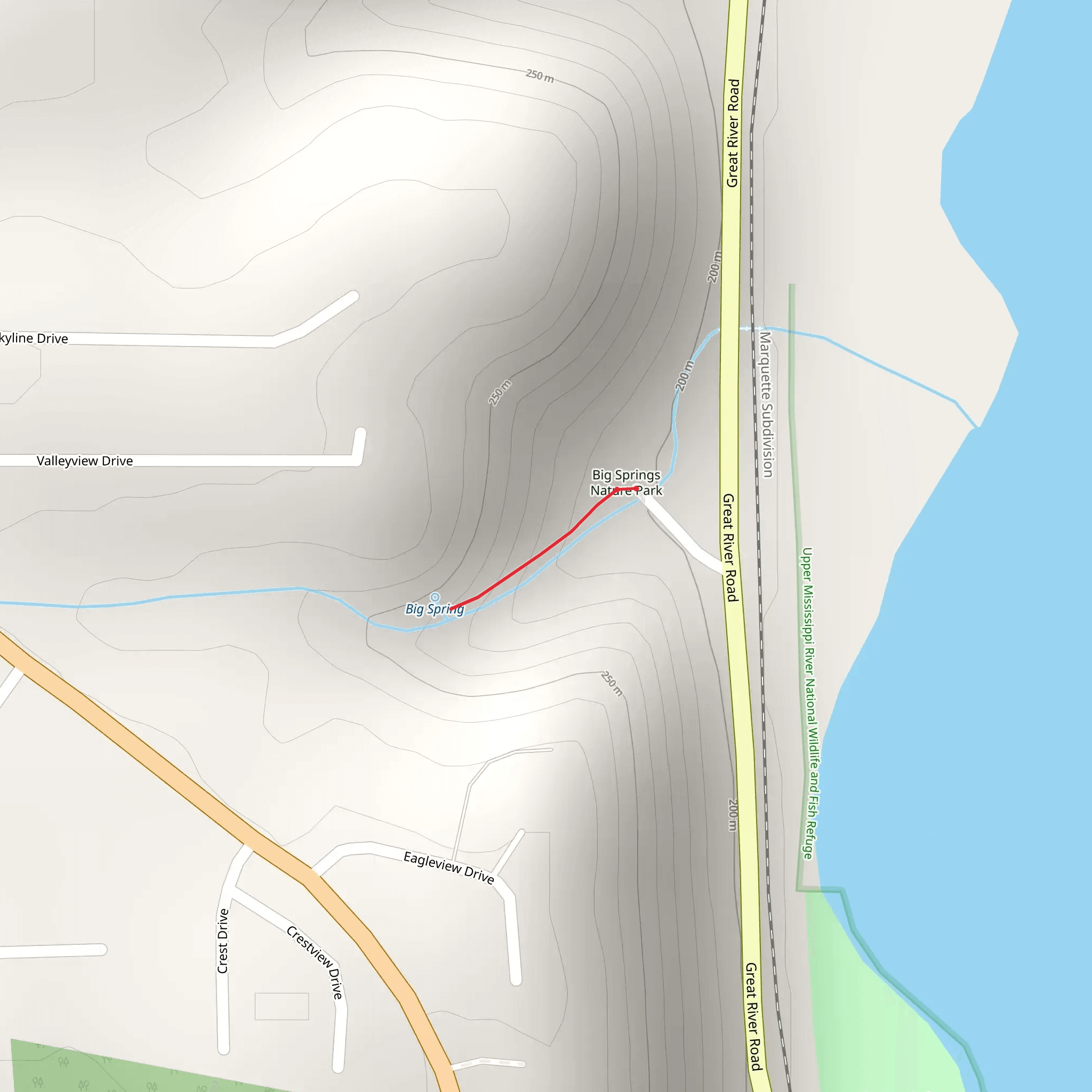 Great River Road Walk mobile static map