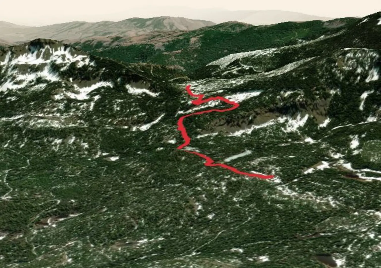 An image depicting the trail Long Lake Tie Trail and its surrounding area.