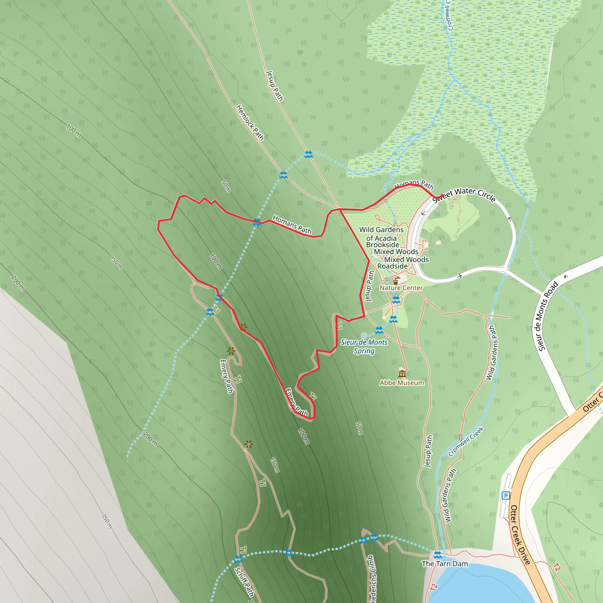 Homans and Emery Path Loop mobile static map