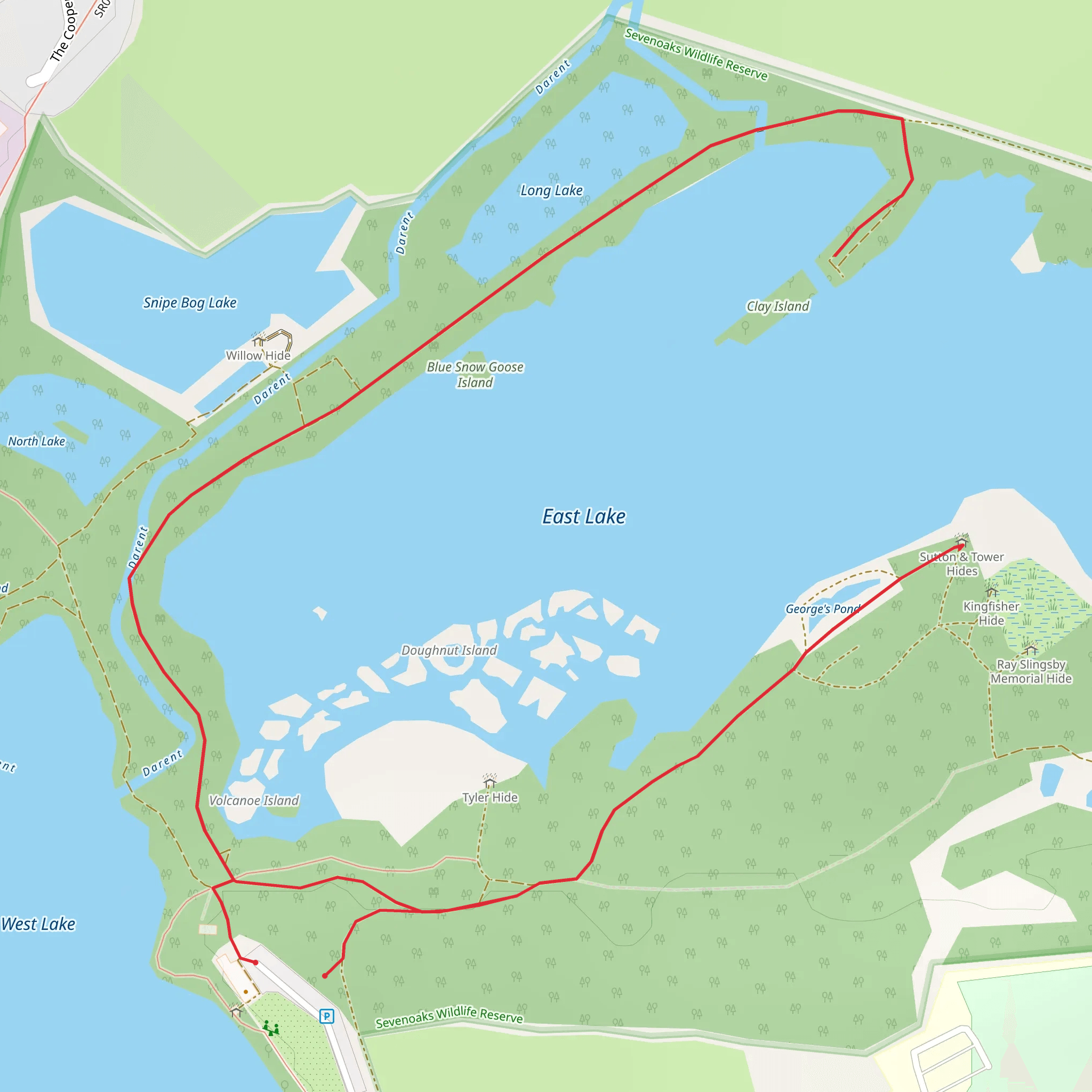 Sevenoaks Wildlife Reserve mobile static map