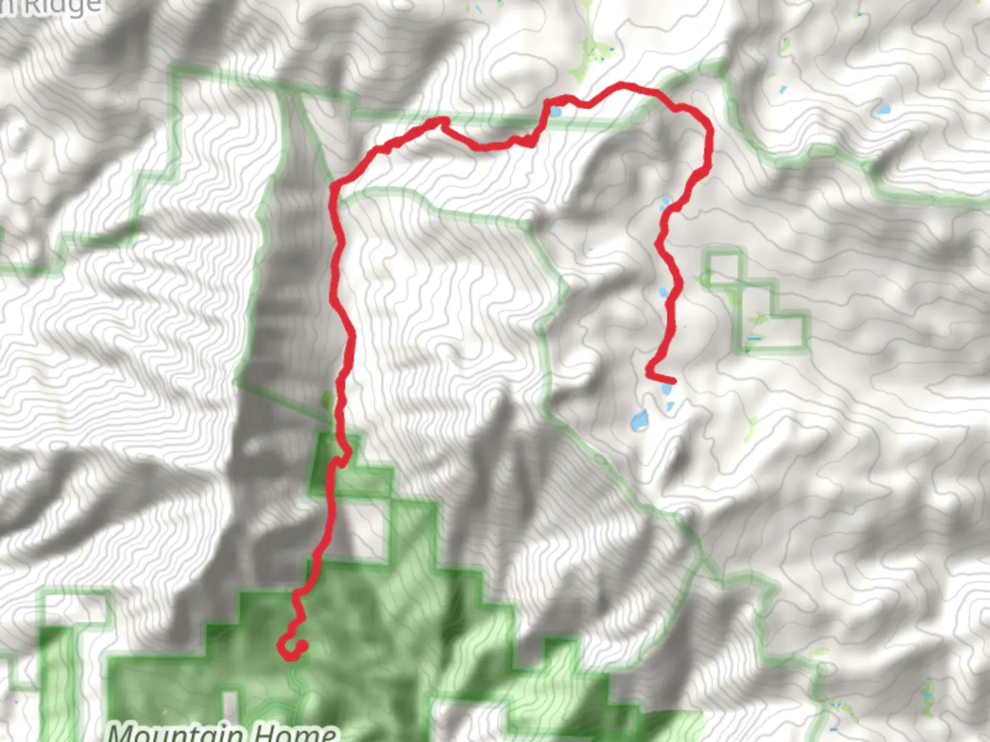 An image depicting the trail Maggie Lakes and Summit Lake from Shake Camp Campground and its surrounding area.