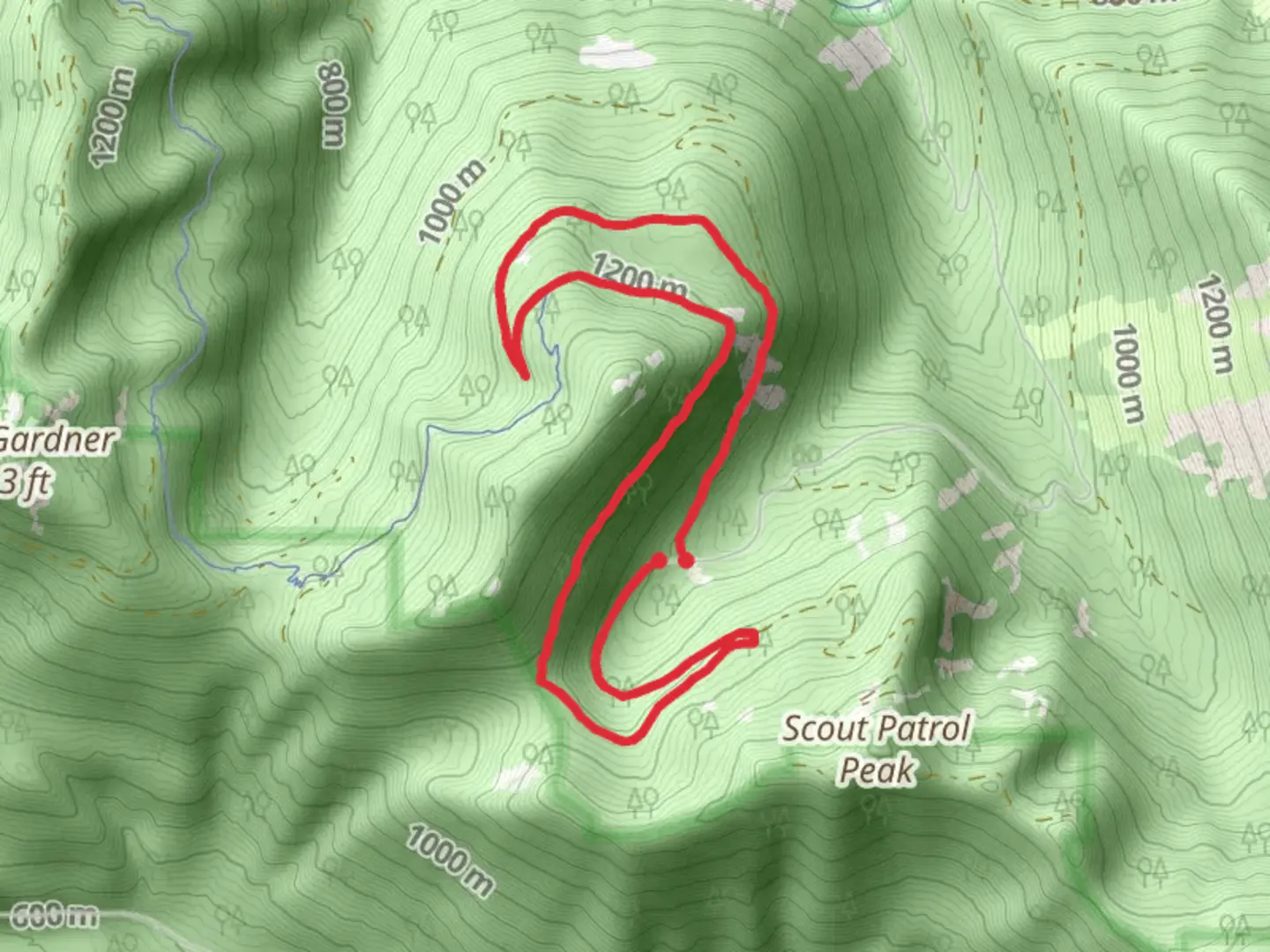 An image depicting the trail Hansen Ridge Loop Trail and its surrounding area.