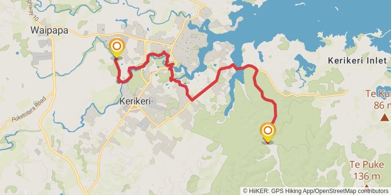 Te Araroa North Island stage 12 Map
