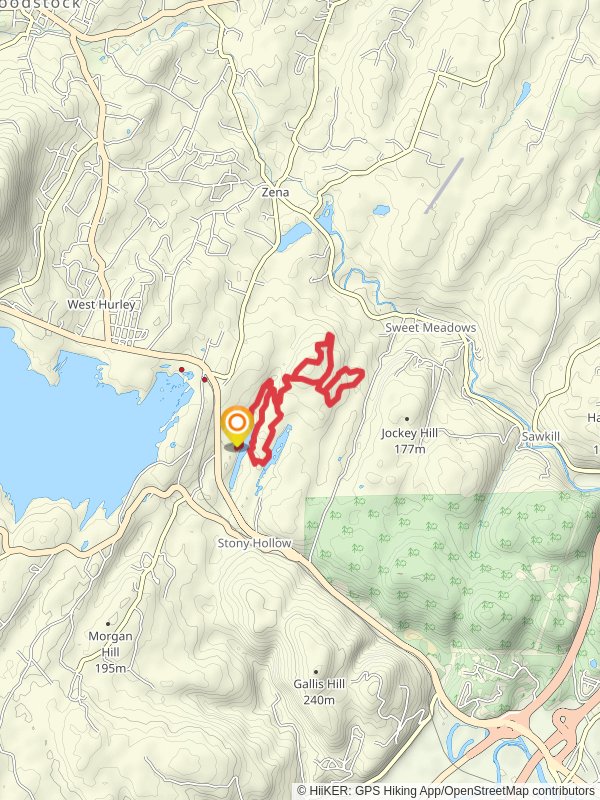 Onteora Lake Loop Trail mobile static map