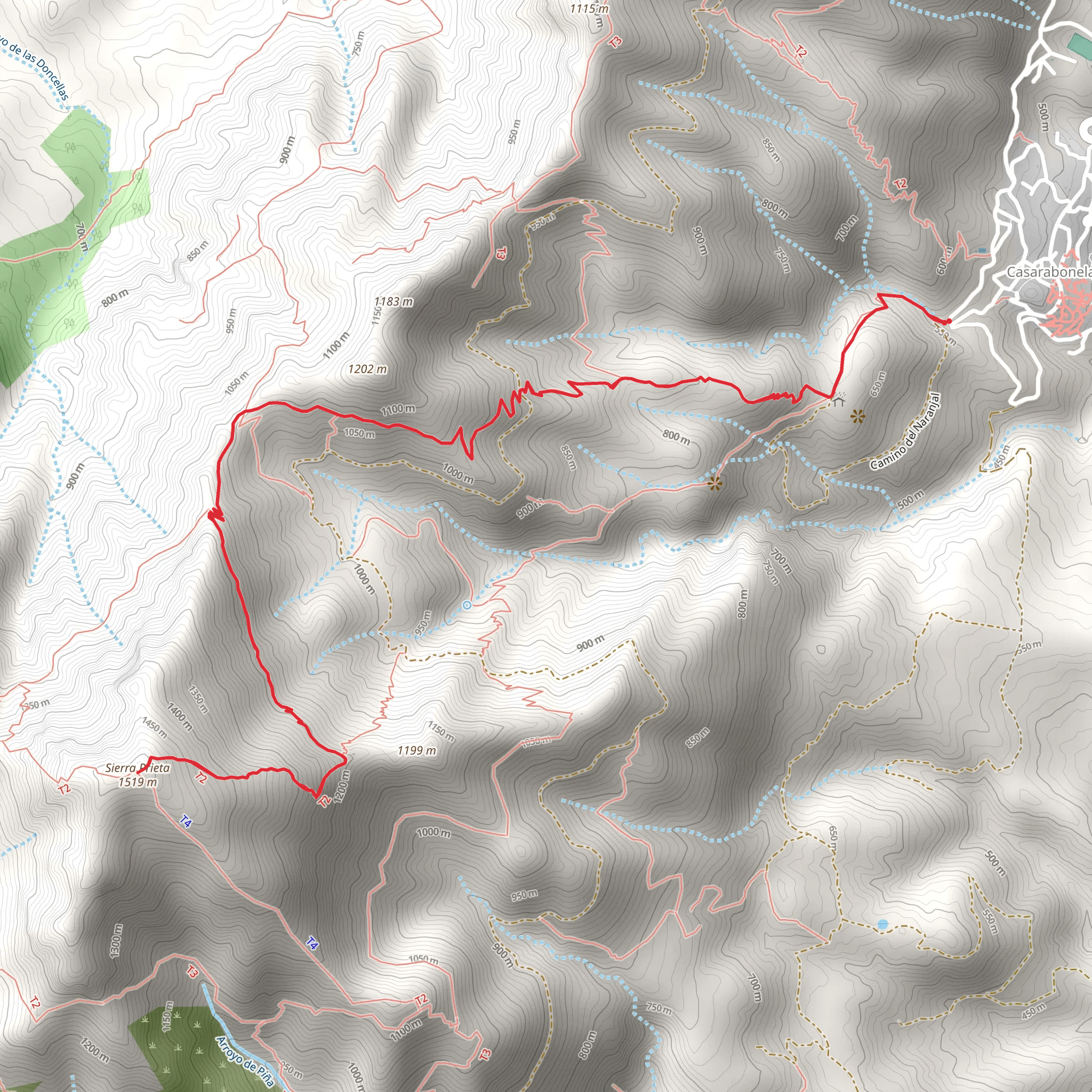 Camino de la Dehesa - Fte of the Hornos PR A 270 mobile static map