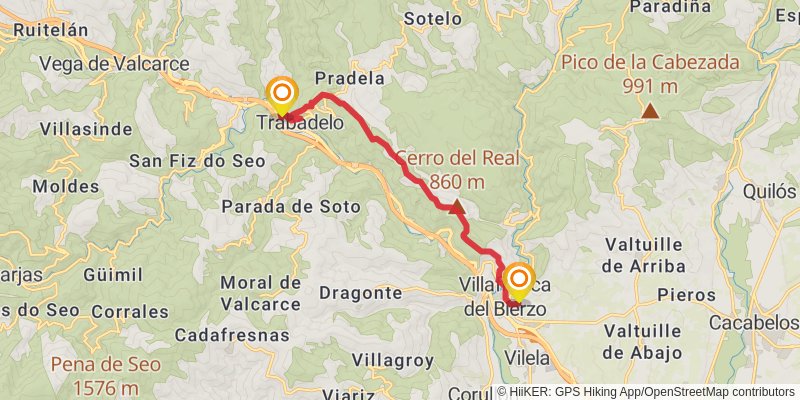 Camino de Santiago Francés alt 14 Map