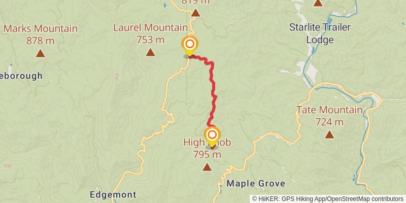Wilson Ridge Trail stage 2 Map