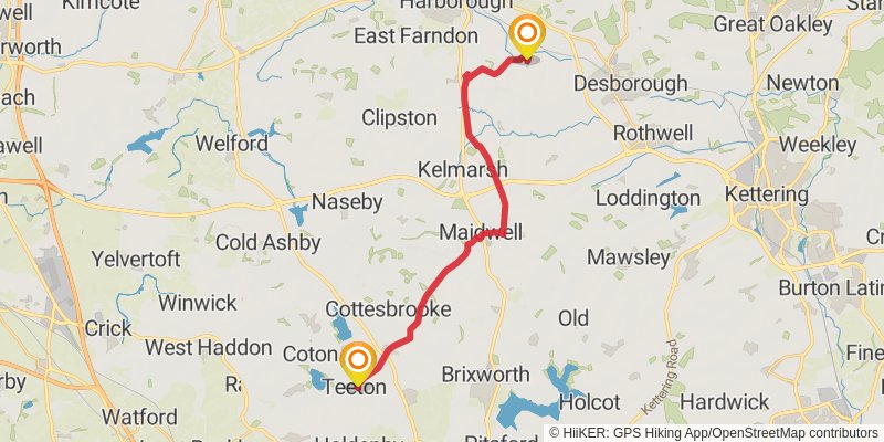 Boston to Abbotsbury via Macmillan Way stage 7 Map