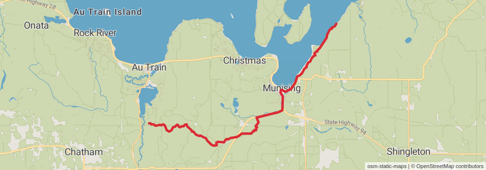 American Perimeter Trail - North Country Primary stage 95 Map