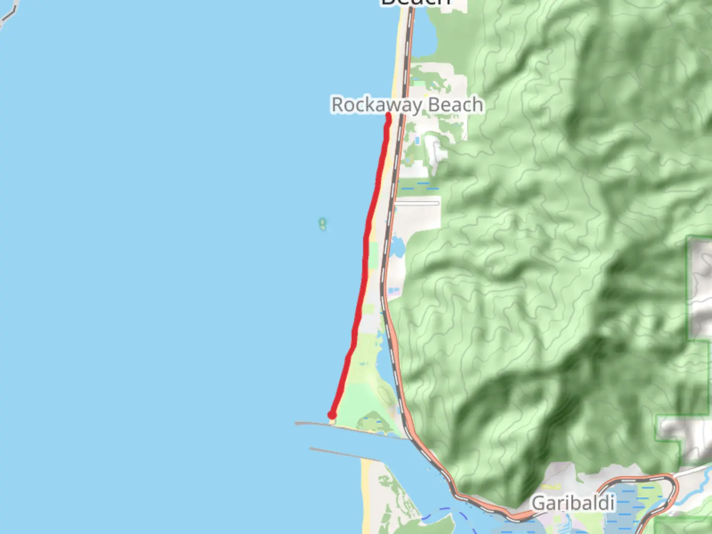 An image depicting the trail Twin Rocks State Park and its surrounding area.