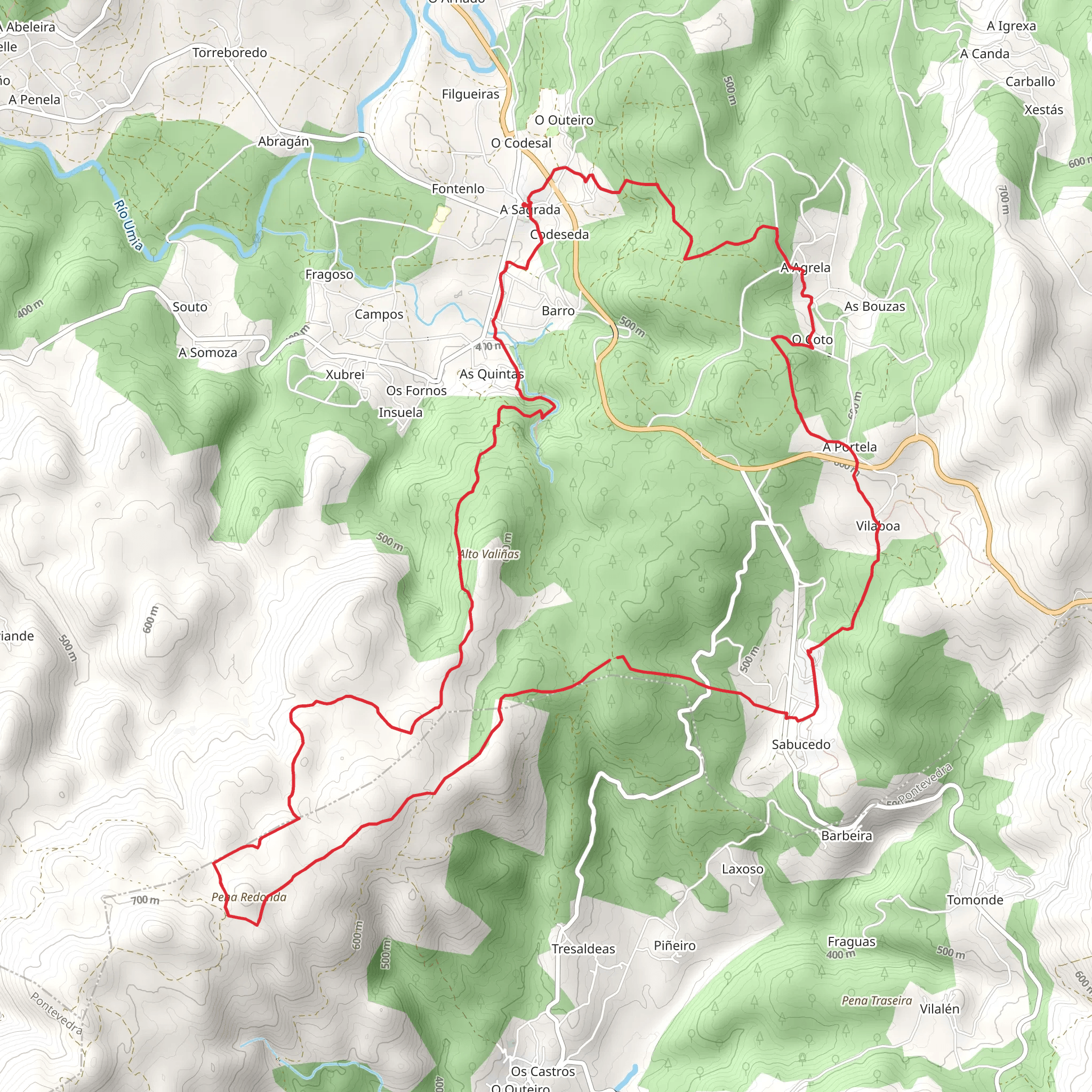 PR G 197 Ruta de Codeseda-Rapa das bestas mobile static map