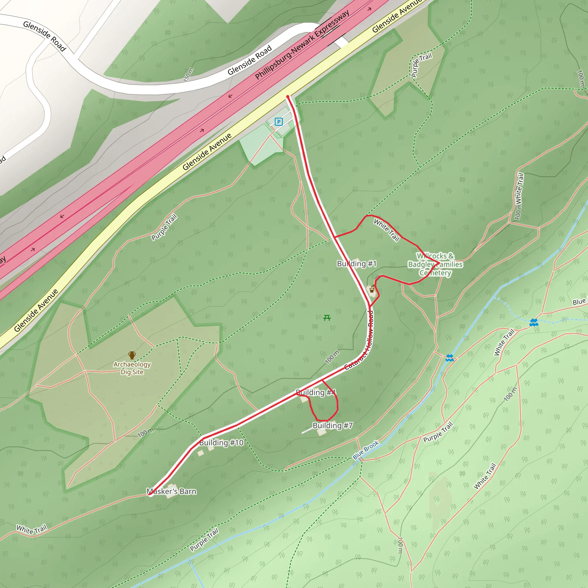 White Trail mobile static map