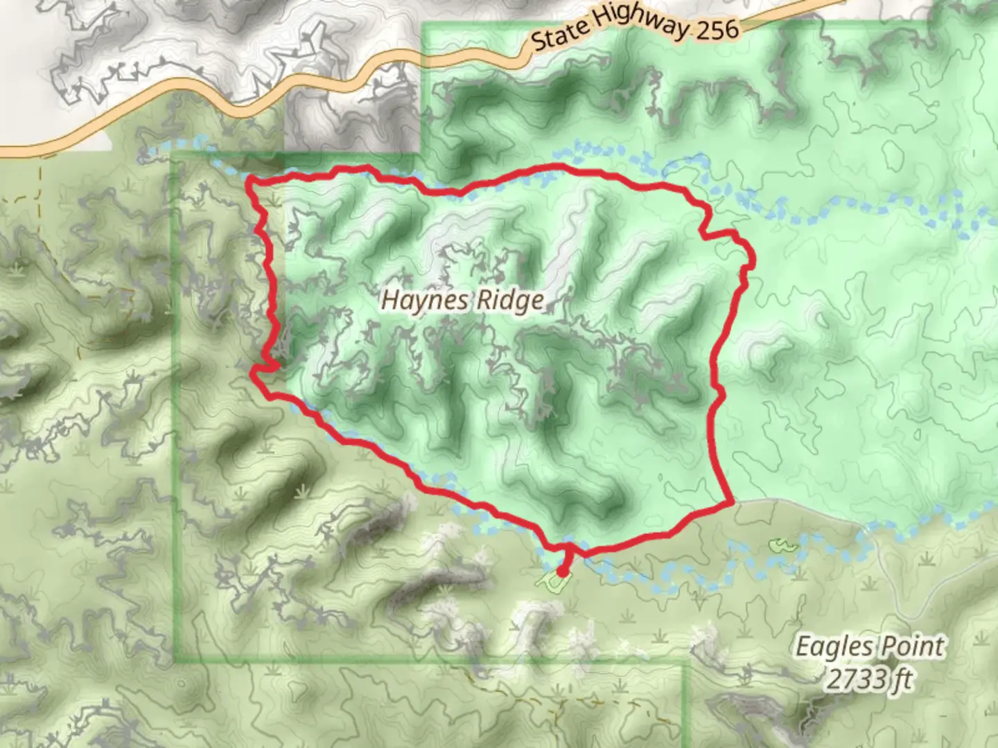 An image depicting the trail Upper Canyon - Trail A - B - C and D Loop and its surrounding area.