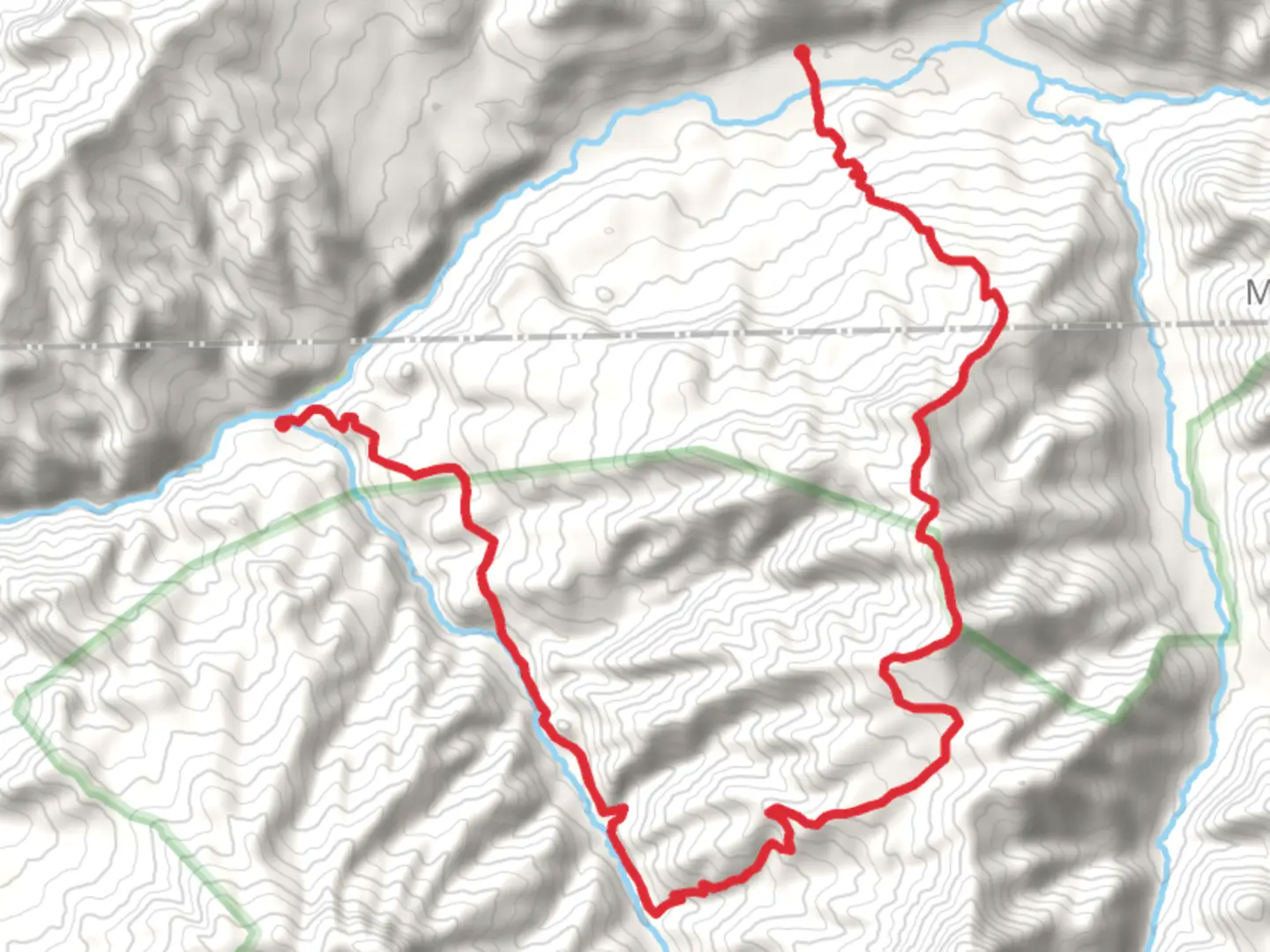 An image depicting the trail Quartz Ridge Trail and its surrounding area.