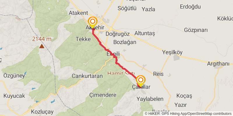 Sufi Trail stage 33 Map