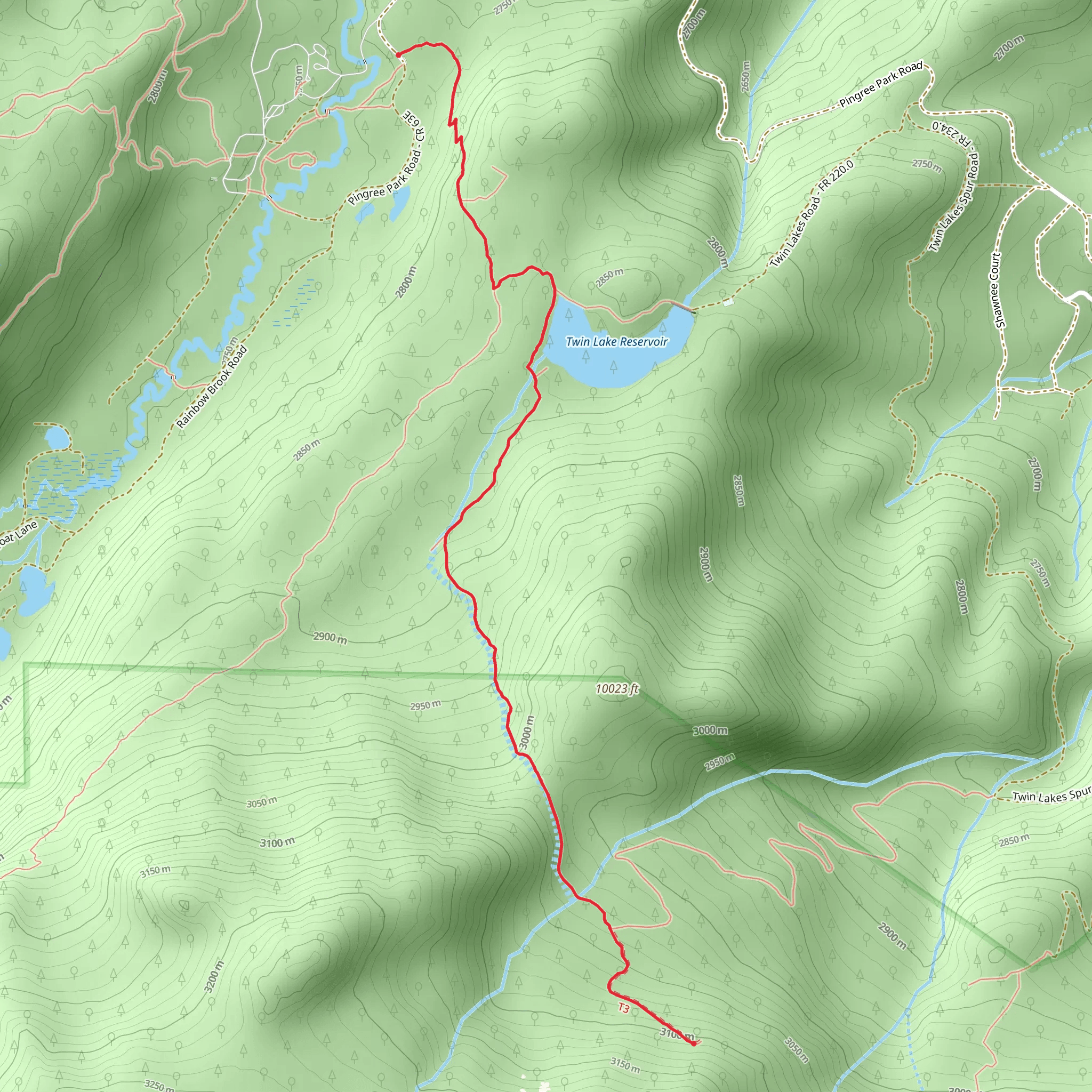 Stormy Peaks B17 Crash Trail mobile static map