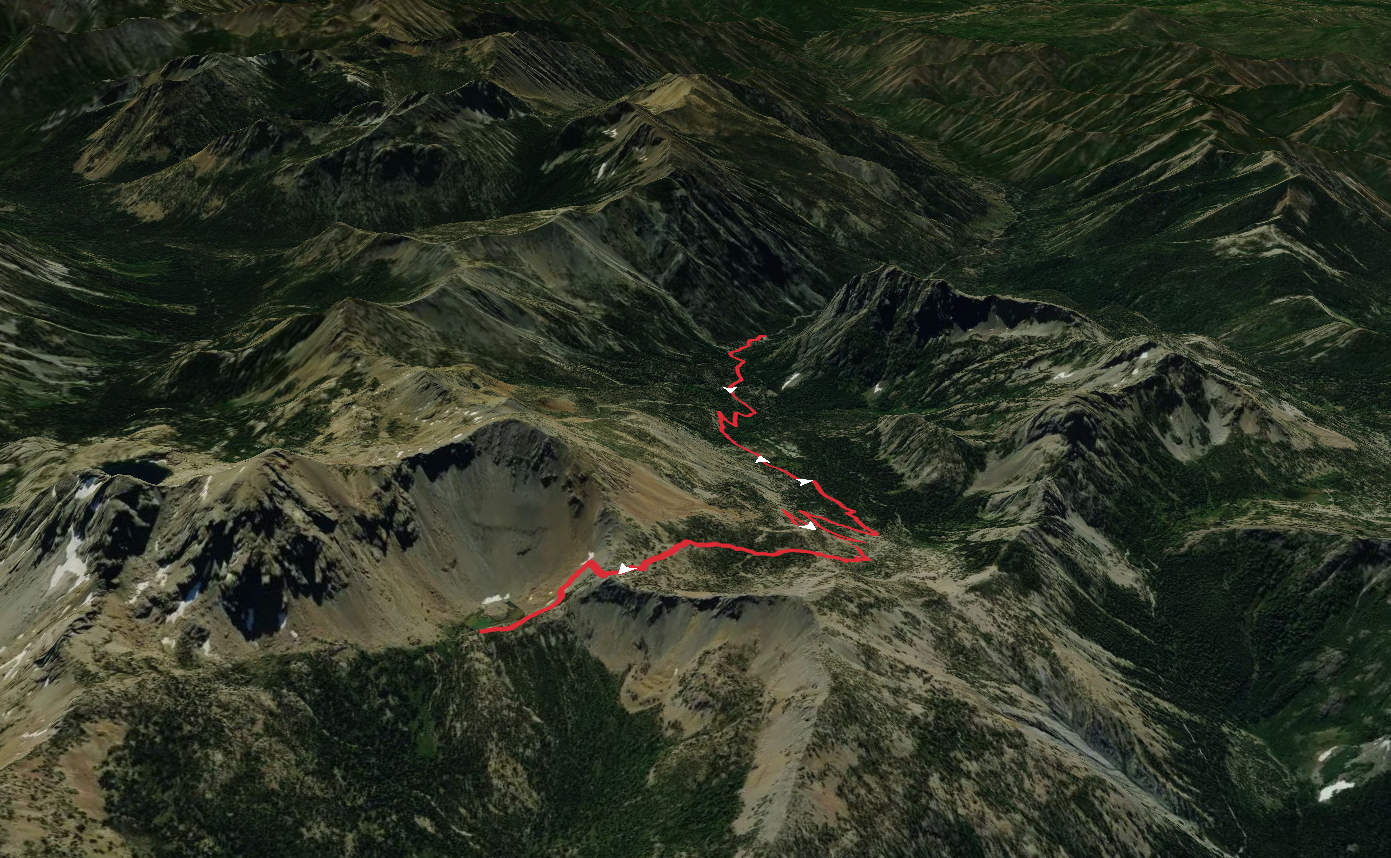 Esmeralda Basin Trail and Lake Ann Trail