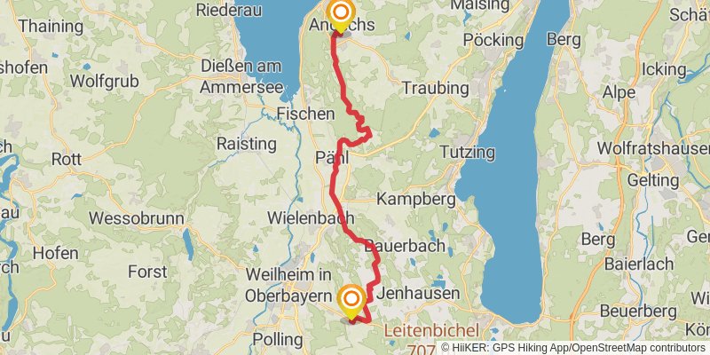 Heilige Landschaft Pfaffenwinkel - Nordschleife stage 3 Map