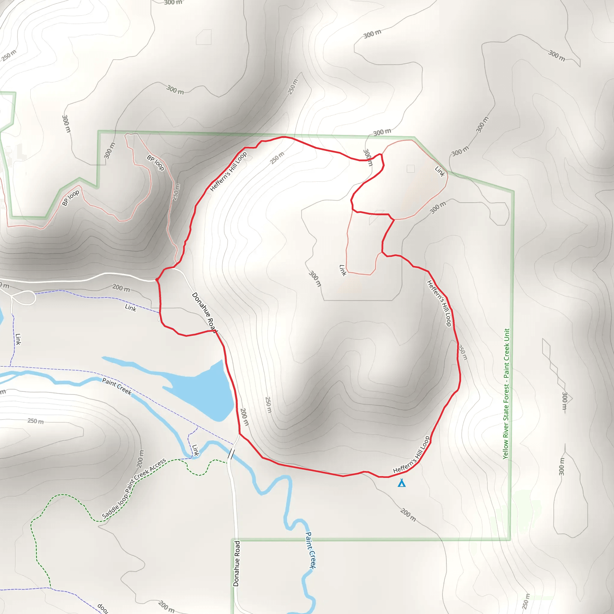 Heffern's Hill Loop mobile static map