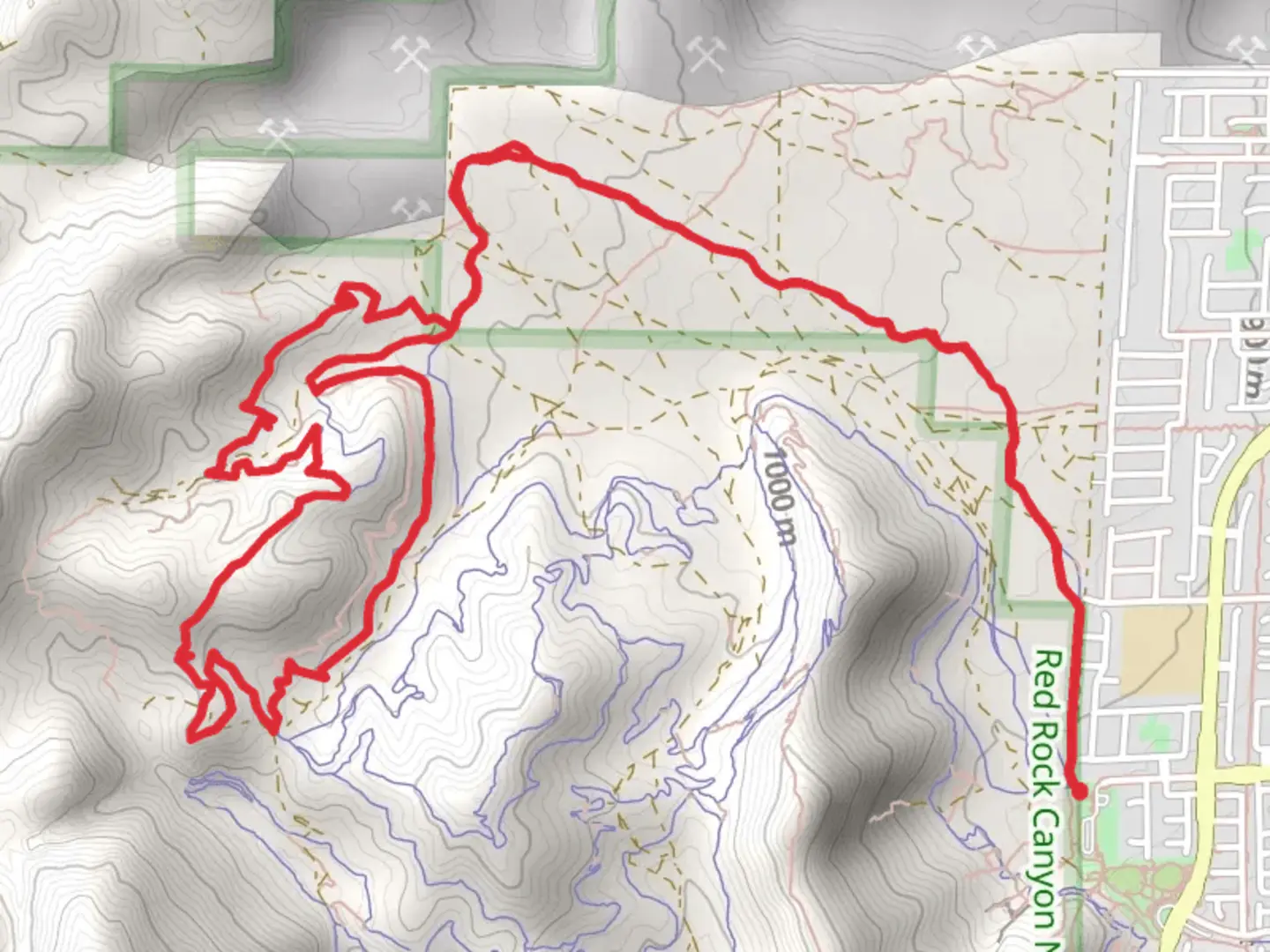 An image depicting the trail Jenny from the Block and Blazing Saddles and its surrounding area.