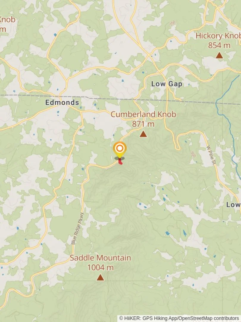 An image depicting the trail Fox Hunters Paradise and its surrounding area.