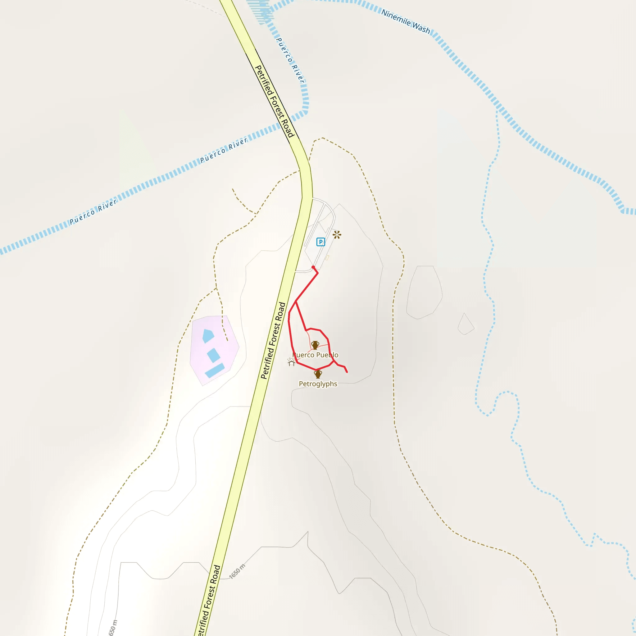 Puerco Loop mobile static map