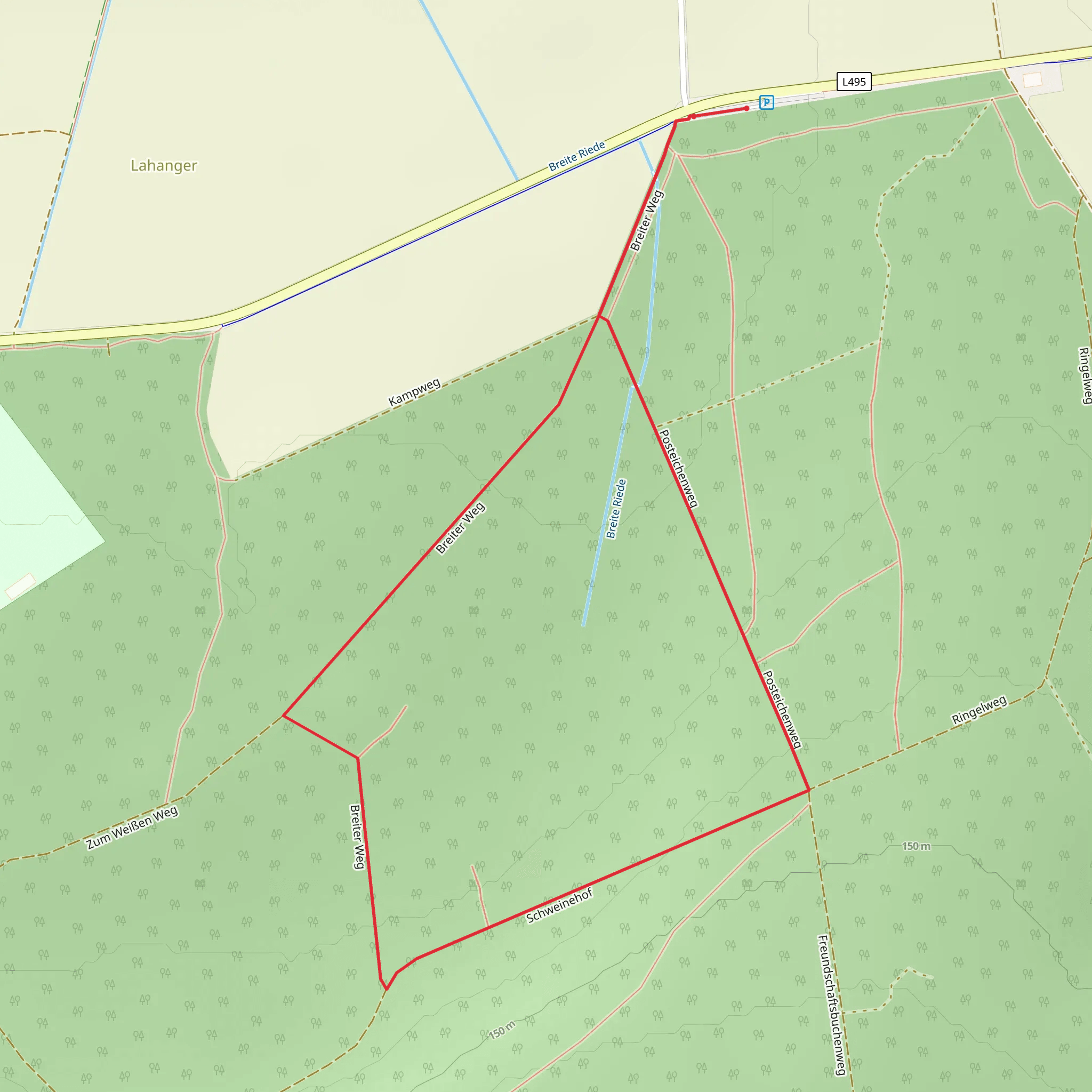 Posteichenweg Loop mobile static map