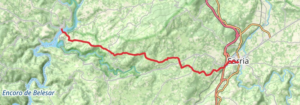 Camino Frances 8-Day Challenging Tour (Hillwalk Tours) stage 4 Map