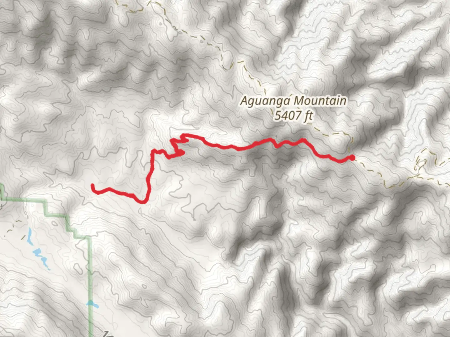 An image depicting the trail Barker Valley Spur and its surrounding area.