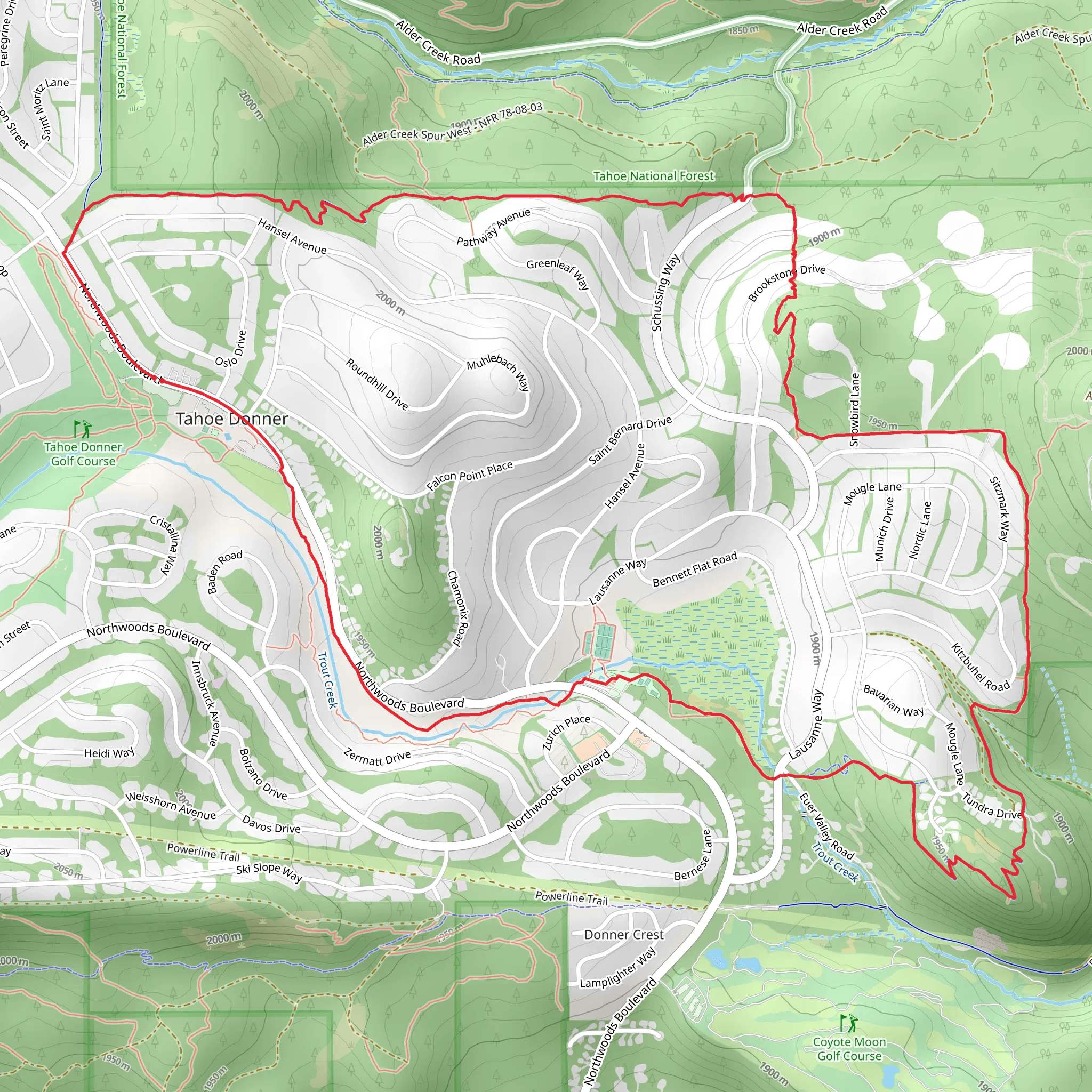 East Perimeter Loop Trail mobile static map